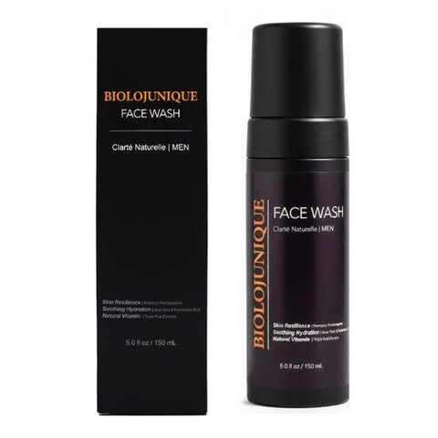 BIOLOJUNIQUE Hydrating Foaming Facial Cleanser for Men